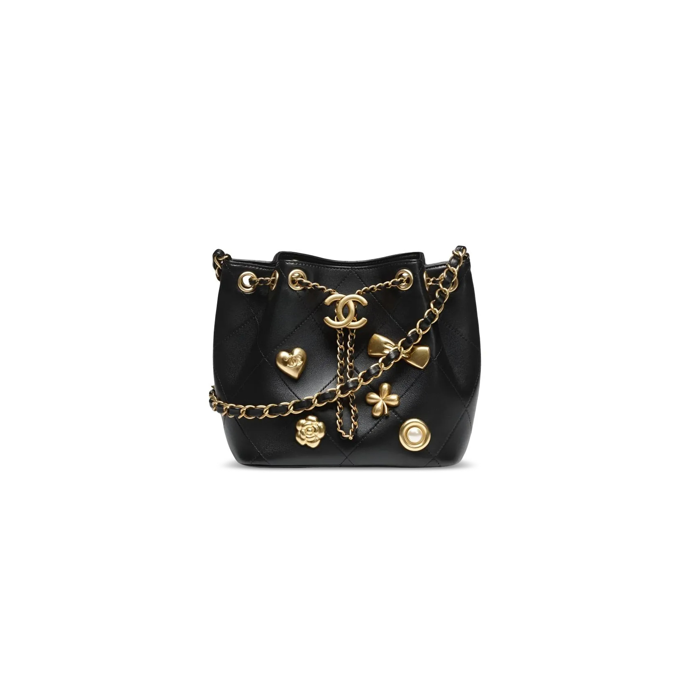 Ch**el 25k bucket bag as5824 (16*16*12.5cm)